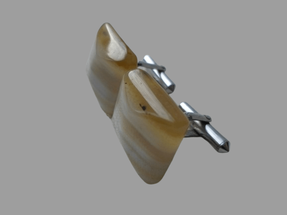 NIETUZINKOWE SPINKI DO MANKIETÓW KRZEMIEŃ PASIASTY - obrazek 4