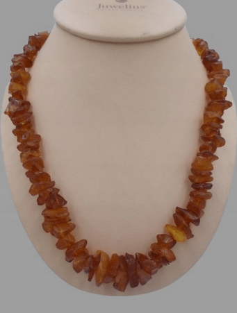 naszyjnik z bursztynów