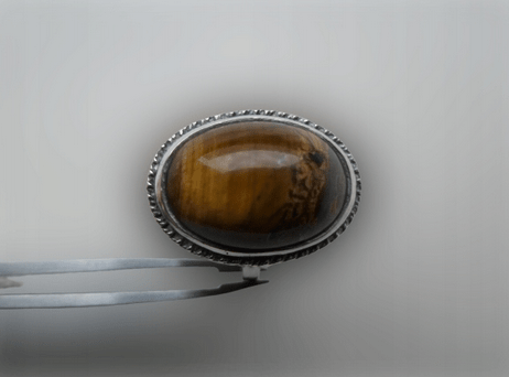 PIERŚCIONEK Z TYGRYSIM OCZKIEM SREBRO - obrazek 7