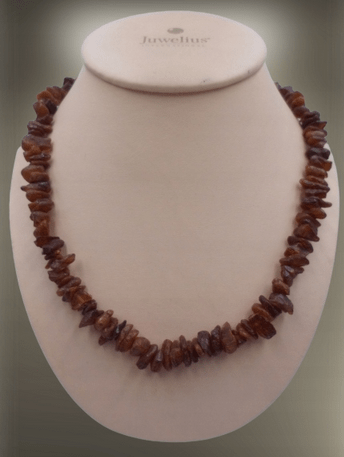 naszyjnik z bursztynów