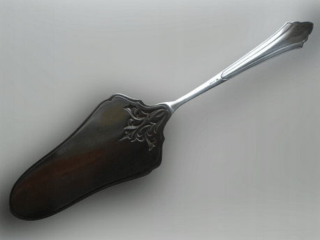 WMF, łopatka do ciasta, plater, PRL, retro, moda retro, styl retro, vintage, styl vintage,