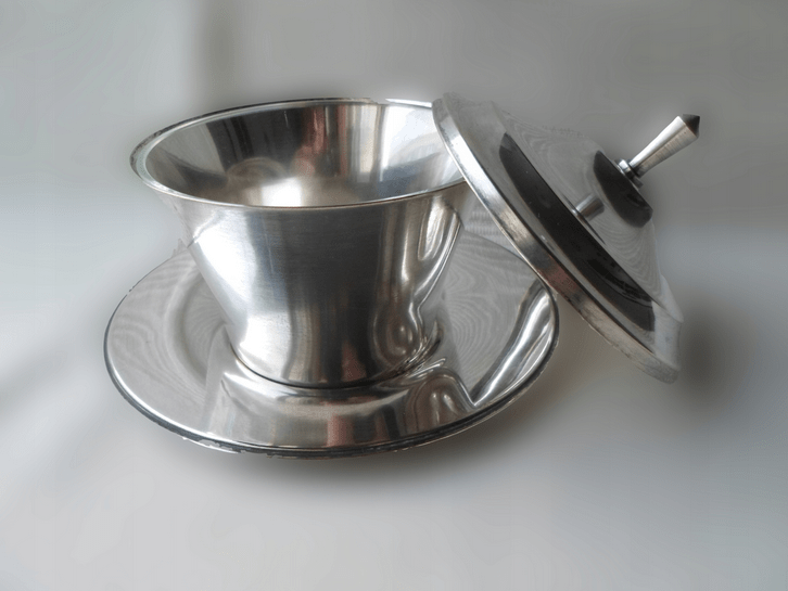 POSREBRZANA CUKIERNICA CIEKAWA FORMA ART DECO - obrazek 3