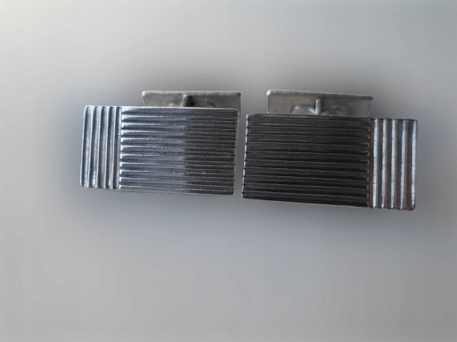 BIŻUTERIA RETRO SPINKI DO MANKIETÓW SREBRO - obrazek 3