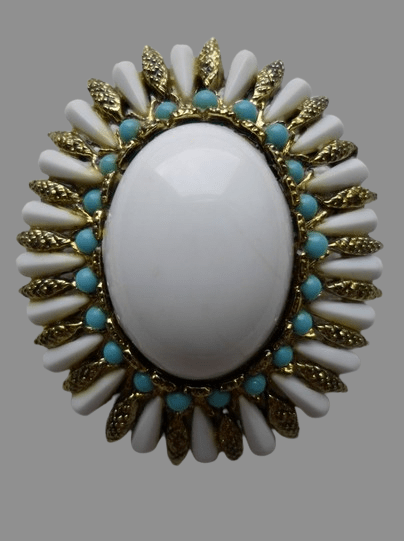 duża broszka, lata 70-te