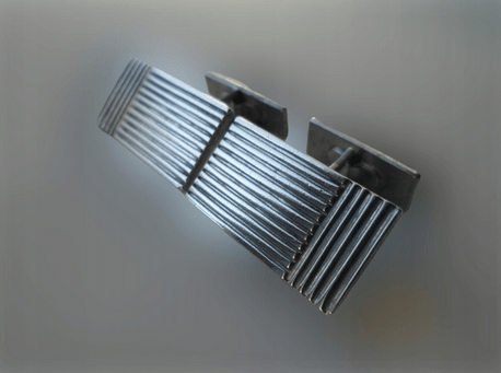 BIŻUTERIA RETRO SPINKI DO MANKIETÓW SREBRO - obrazek 5