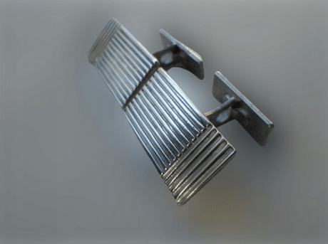 BIŻUTERIA RETRO SPINKI DO MANKIETÓW SREBRO - obrazek 6