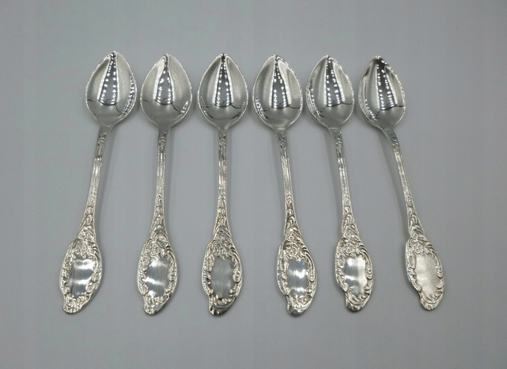 WARMET Resovia KOMPLET 6 POSREBRZANYCH ŁYŻECZEK - obrazek 2