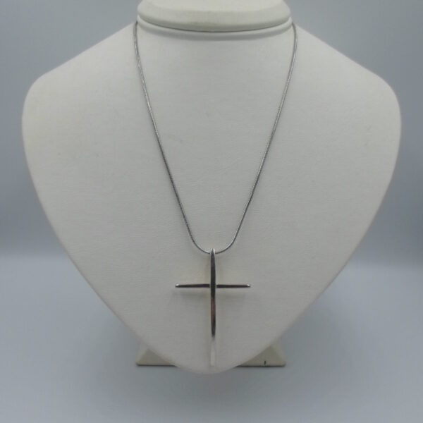 DUŻY KRZYŻ SREBRNY WISIOREK