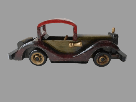 MODEL SAMOCHODU WYKONANY Z DREWNA LATA 60-te - obrazek 3