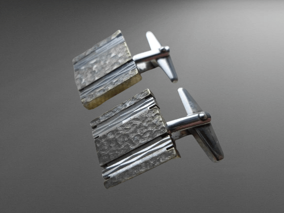 SREBRNE SPINKI DO MANKIETÓW RETRO - obrazek 5