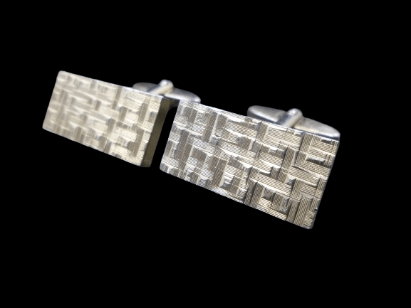 POZŁACANE SPINKI DO MANKIETÓW LATA 80-te - obrazek 2