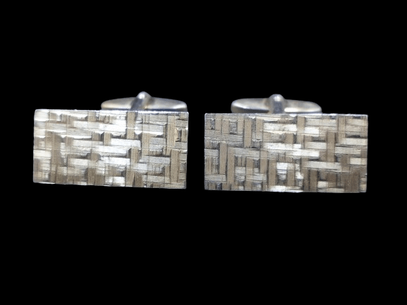 POZŁACANE SPINKI DO MANKIETÓW LATA 80-te - obrazek 5