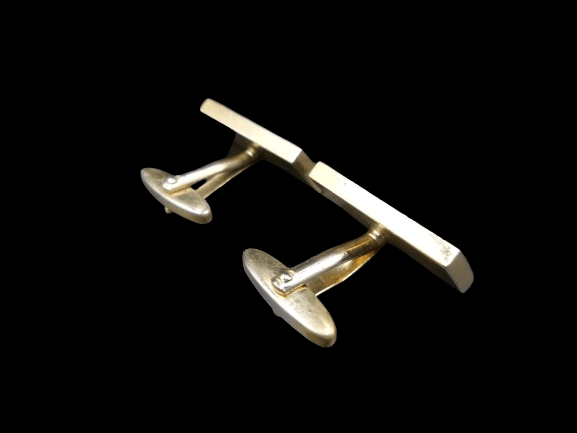 POZŁACANE SPINKI DO MANKIETÓW LATA 80-te - obrazek 6