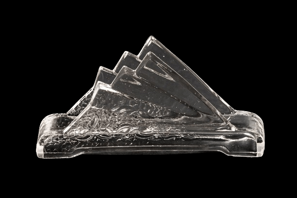 SERWETNIK W STYLU ART DECO SZKŁO SODOWE - obrazek 2