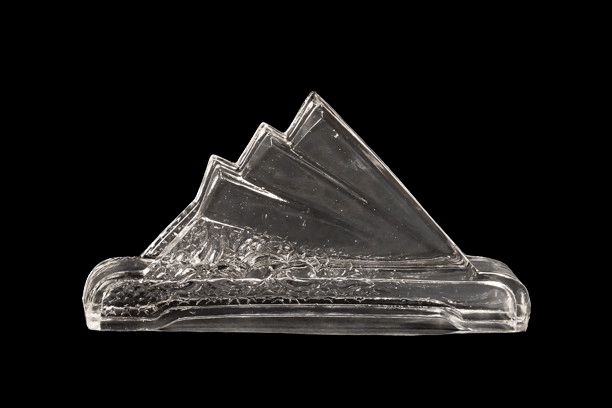 SERWETNIK W STYLU ART DECO SZKŁO SODOWE - obrazek 3