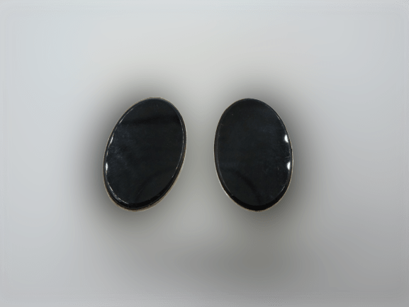 kolczyki ze srebra z onyxem