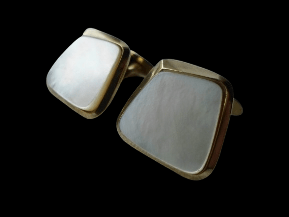 popzłacane spinki do mankietów