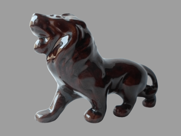 LEW KULTOWA FIGURKA Z EPOKI PRL-u PORCELIT - obrazek 3