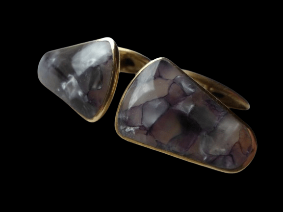 pozłacane spinki do mankietów