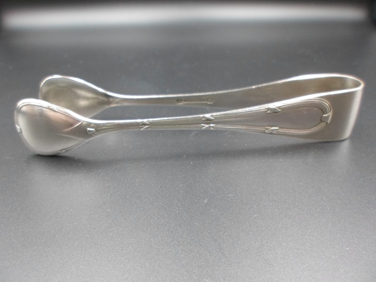 ART DECO AUGUST WELLNER POSREBRZANE SZCZYPCE DO CUKRU - obrazek 3