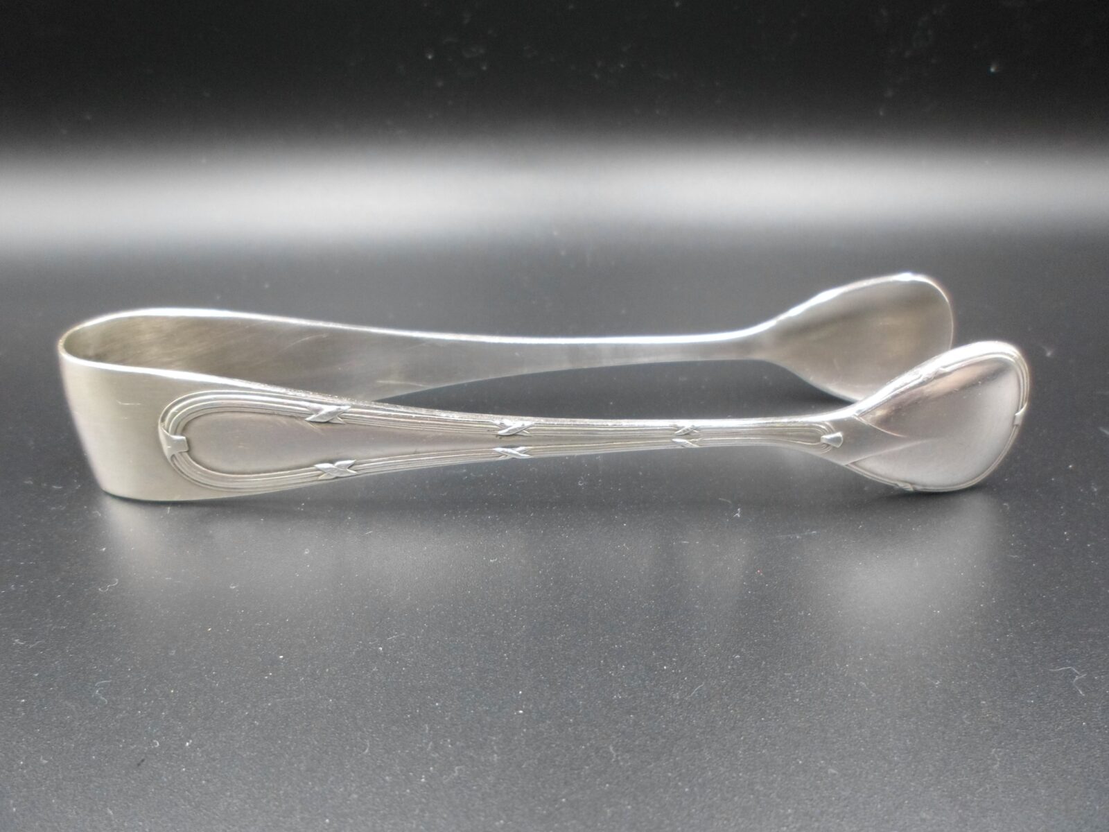 ART DECO AUGUST WELLNER POSREBRZANE SZCZYPCE DO CUKRU - obrazek 5