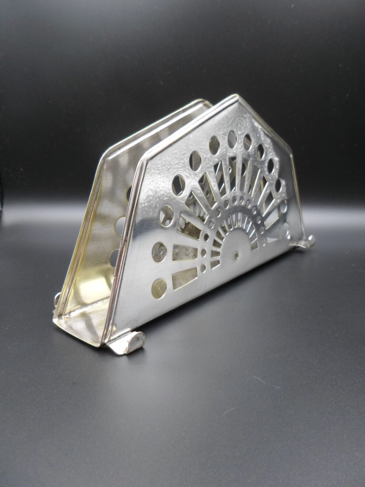 POSREBRZANY SERWETNIK KLASYKA ART DECO - obrazek 2