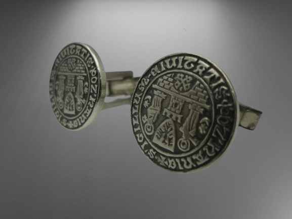 spinki do mankietów retro, Poznań