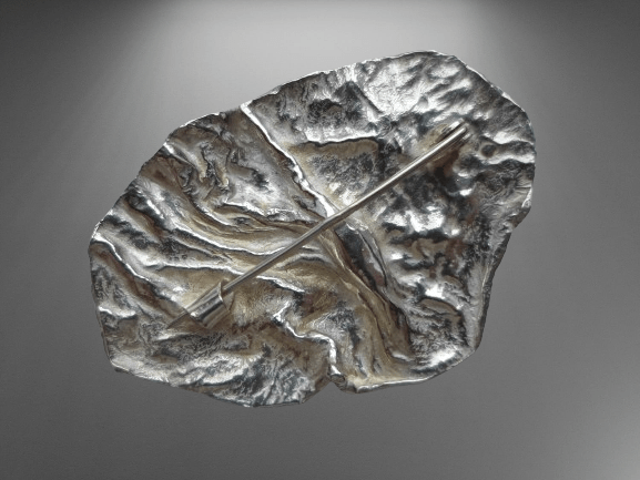 AUTORSKA SYGNOWANA BROSZKA SREBRO (1) - obrazek 3