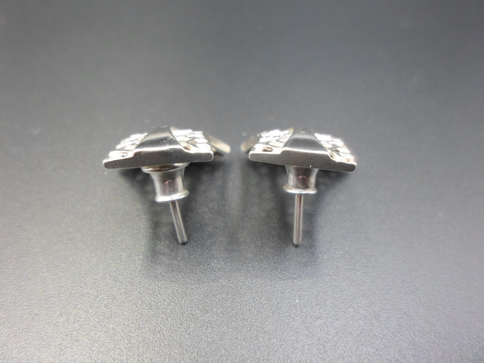 AŻUROWE KOLCZYKI Z CYRKONIĄ SREBRO 925 - obrazek 4