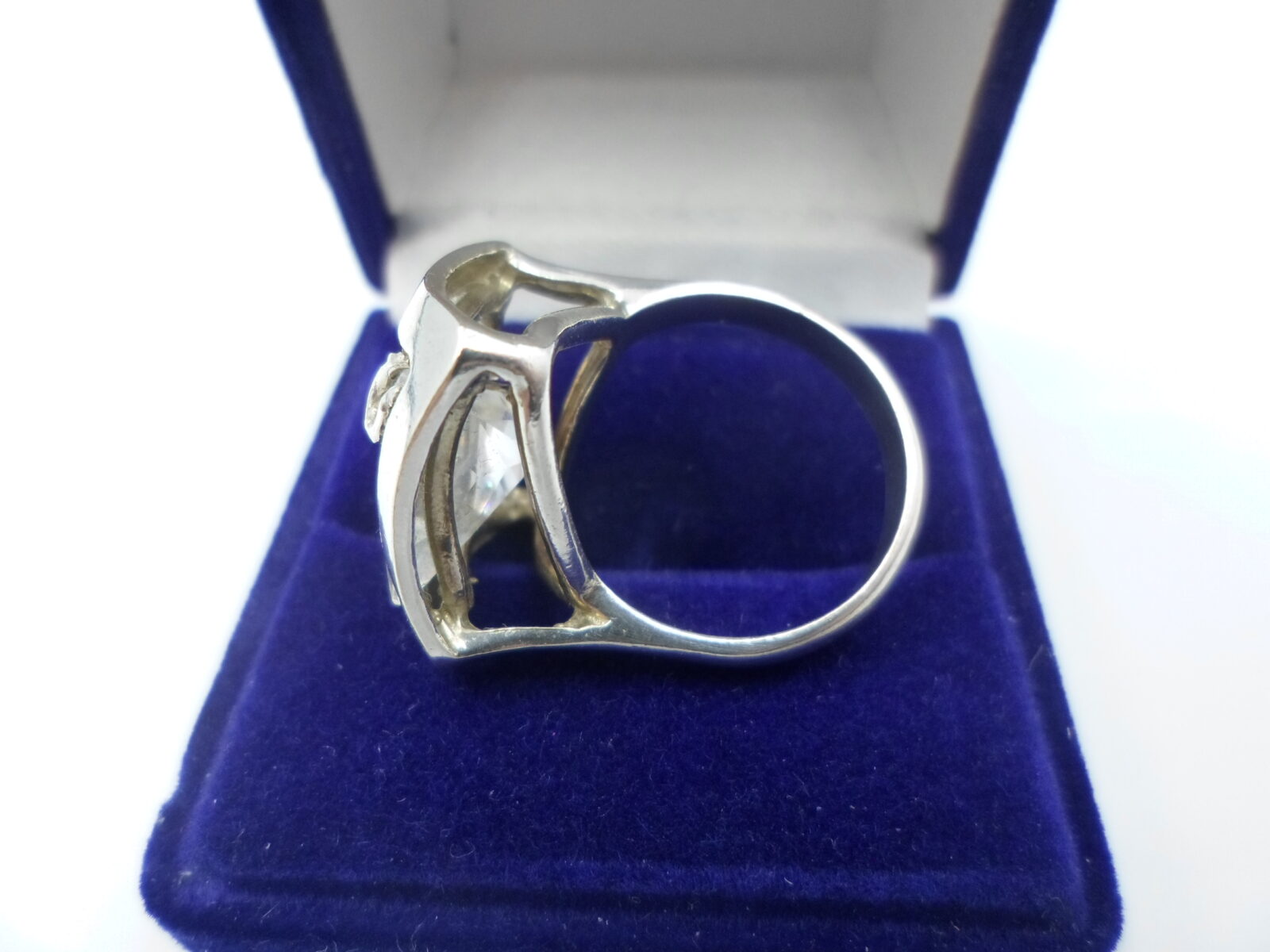 PIERŚCIONEK RETRO Z KRYSZTAŁEM GÓRSKIM SREBRO 925 - obrazek 4