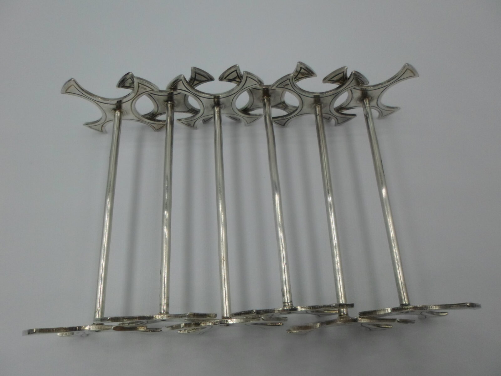 POSREBRZANE KOZIOŁKI PODSTAWKI POD SZTUĆCE 1980 - obrazek 2