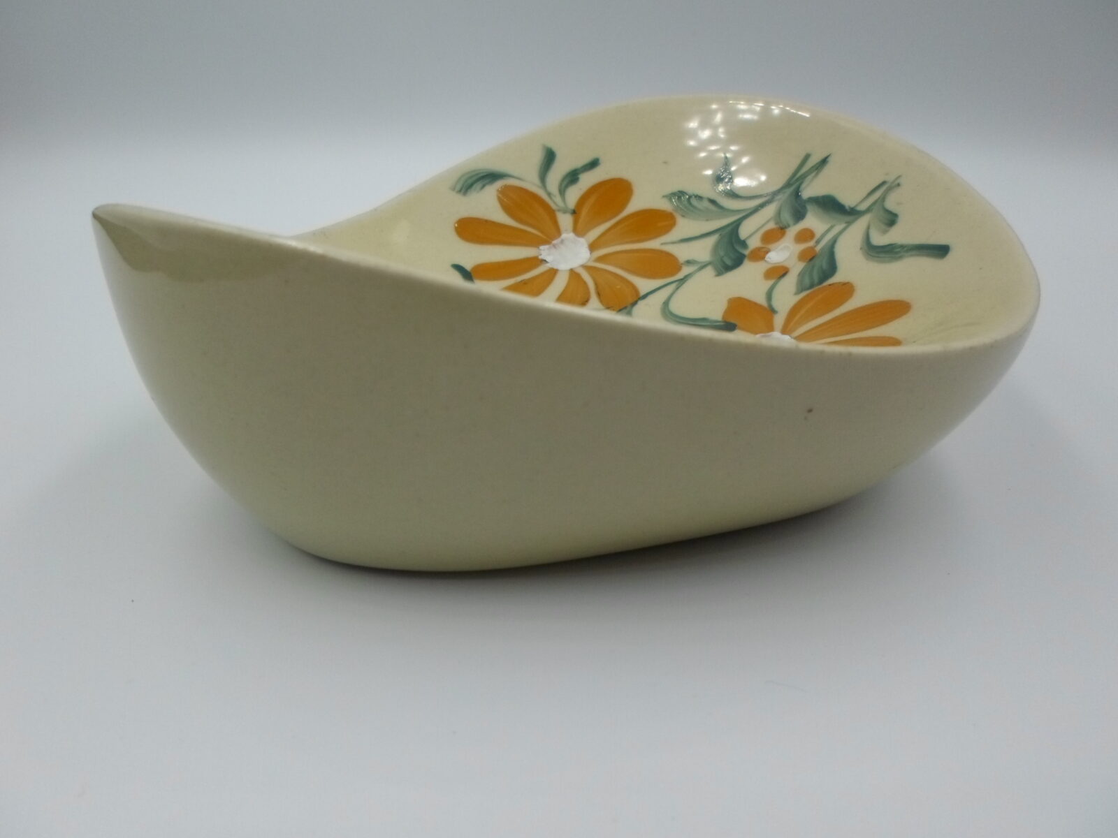 PATERA RĘCZNIE MALOWANA TUŁOWICE LATA 60-te UNIKAT - obrazek 3