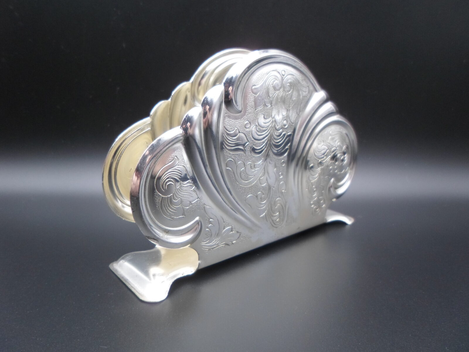 POSREBRZANY SERWETNIK W STYLU SECESYJNYM - obrazek 4