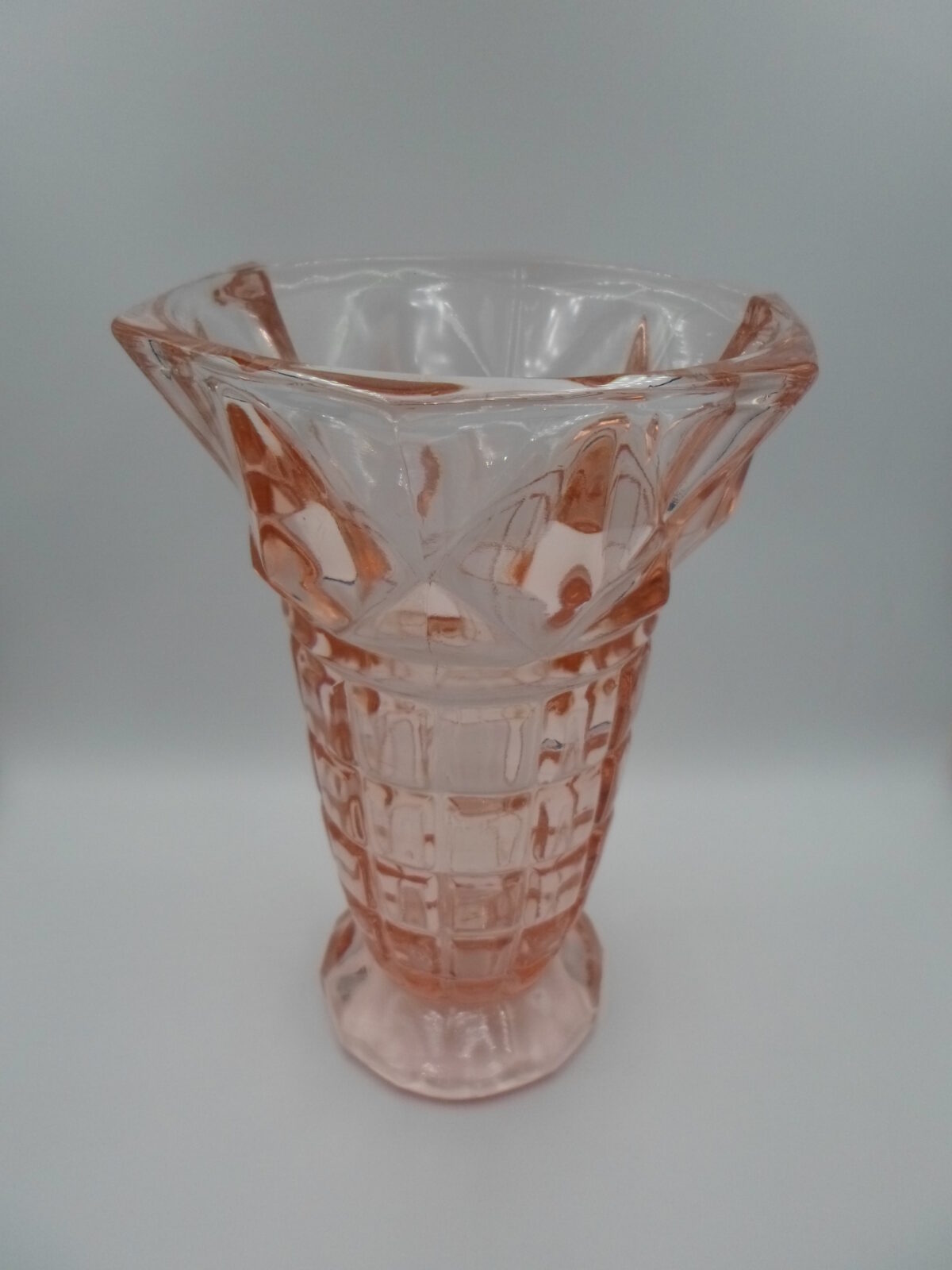 WAZON SZKŁO ROZALINOWE HSG ZĄBKOWICE NR KAT. 2087 - obrazek 2