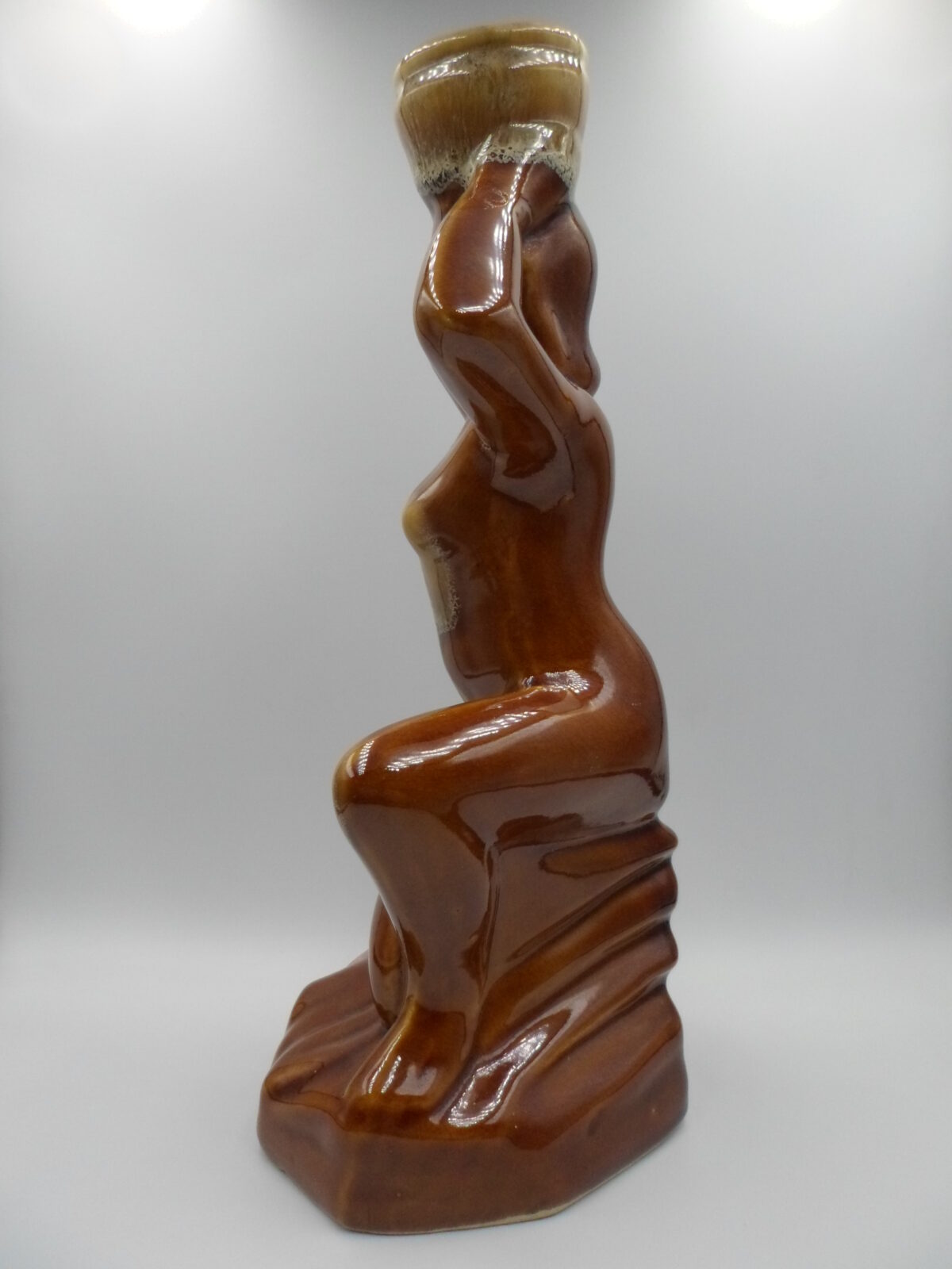 AKT KOBIECY KARIATYDA FIGURKA Z PORCELITU SZKLIWIONEGO MIROSTOWICE - obrazek 7