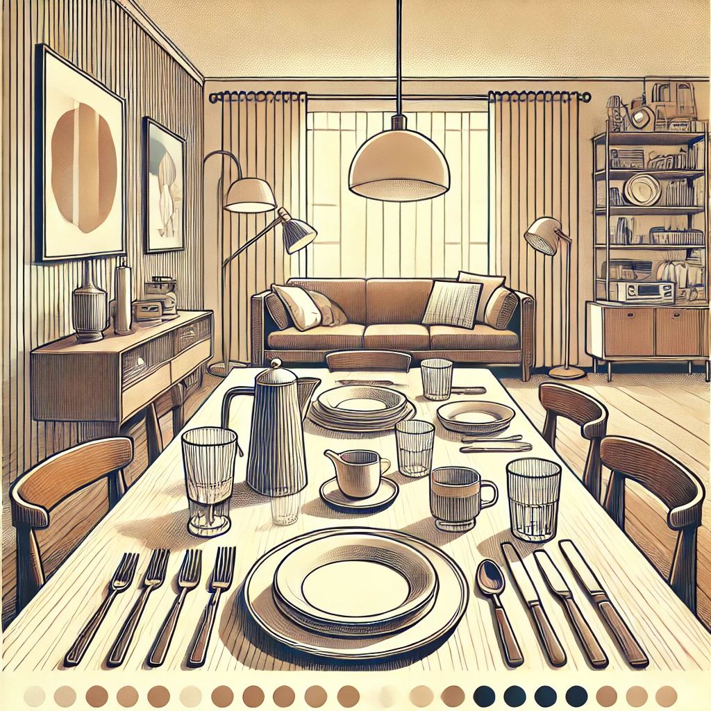 galanteria stołowa retro