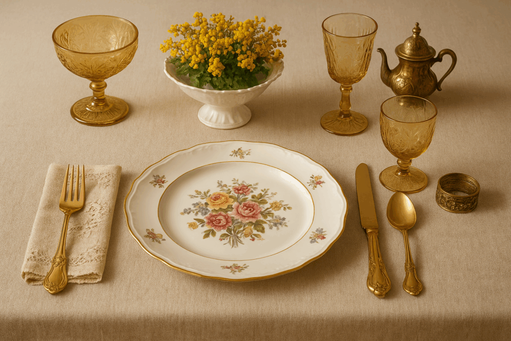 galanteria stołowa retro