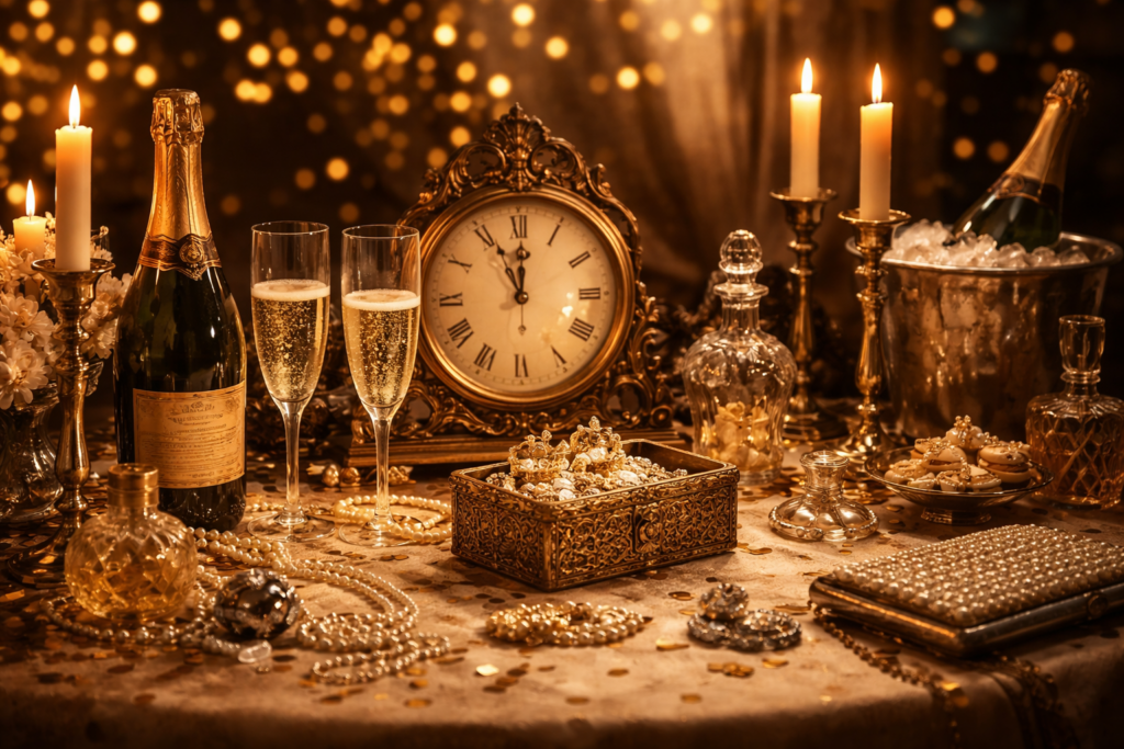 sylwester w stylu retro