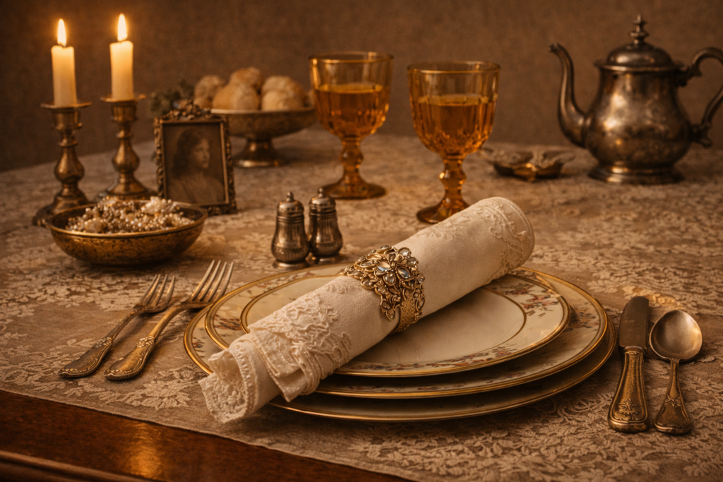 galanteria stołowa retro