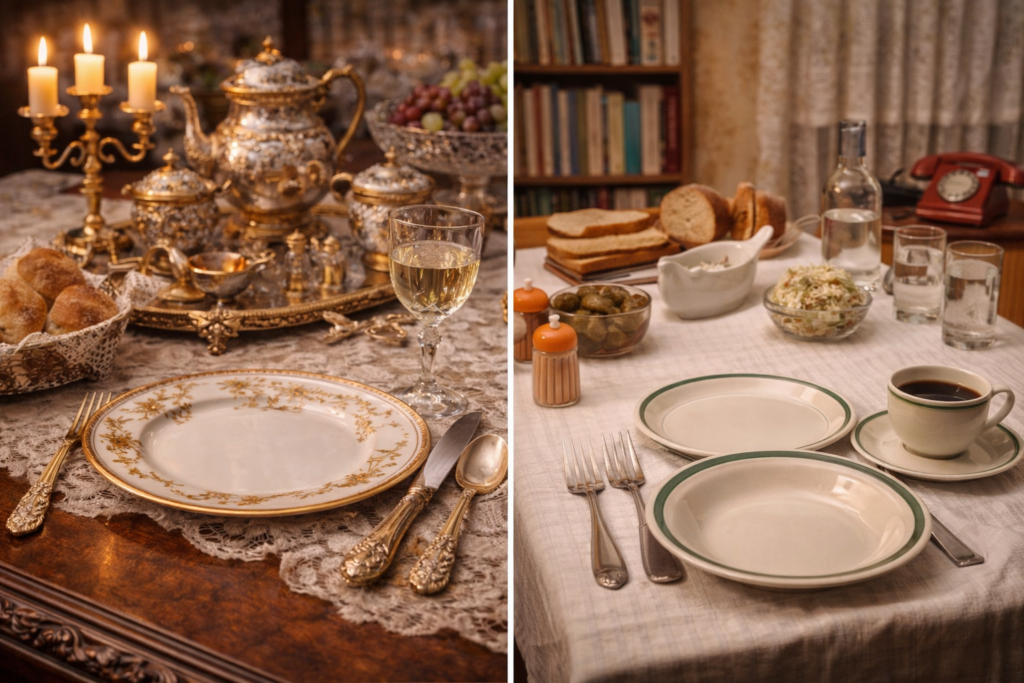 galanteria stołowa retro