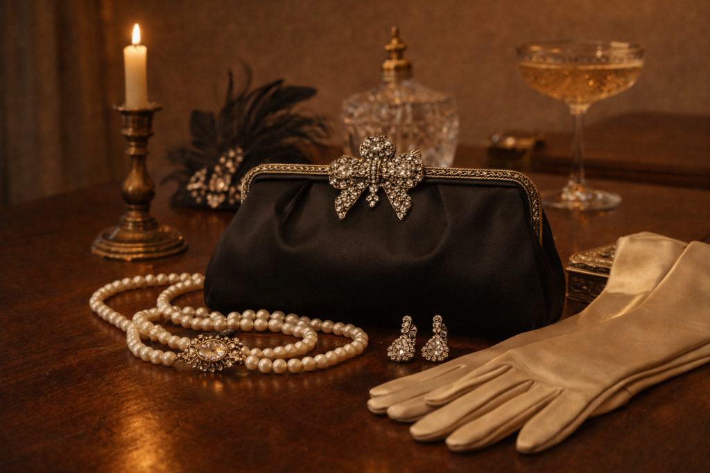 biżuteria retro, dodatki modowe retro, galanteria modowa retro