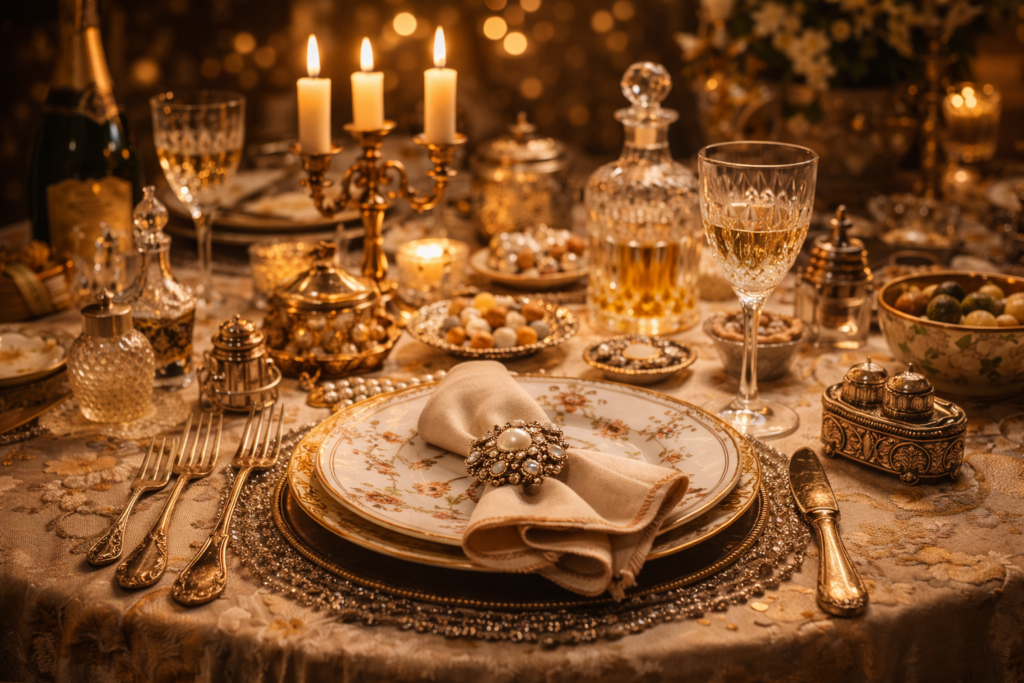 galanteria stołowa retro