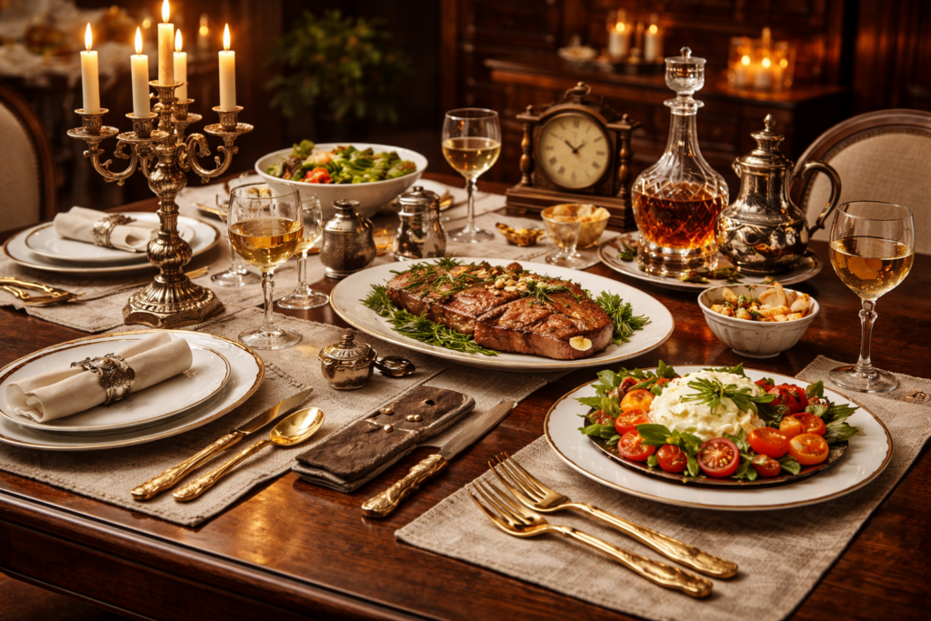 galanteria stołowa retro